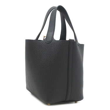 エルメス HERMES ピコタンロック 18 PM ブラック トリヨンクレマンス ハンドバッグ ゴールド金具 新品 未使用 黒 2026年製