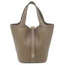 エルメス HERMES ピコタンロック 18 PM エトゥープ トリヨンクレマンス ハンドバッグ ゴールド金具 新品 未使用 グレージュ 2026年製