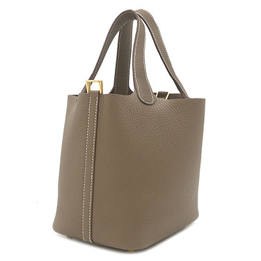 エルメス HERMES ピコタンロック 18 PM エトゥープ トリヨンクレマンス ハンドバッグ ゴールド金具 新品 未使用 グレージュ 2026年製