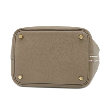 エルメス HERMES ピコタンロック 18 PM エトゥープ トリヨンクレマンス ハンドバッグ ゴールド金具 新品 未使用 グレージュ 2026年製
