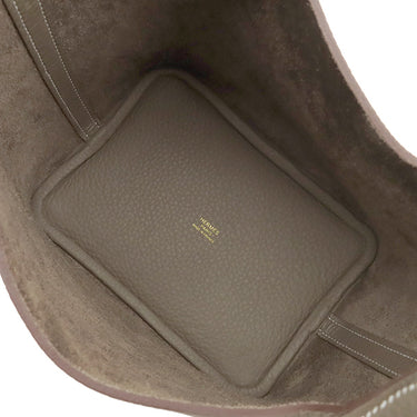 エルメス HERMES ピコタンロック 18 PM エトゥープ トリヨンクレマンス ハンドバッグ ゴールド金具 新品 未使用 グレージュ 2026年製