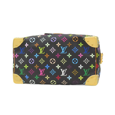 ルイヴィトン LOUIS VUITTON スピーディ30 M92642 ノワール モノグラムマルチカラー ハンドバッグ ゴールド金具 ボストン ブラック