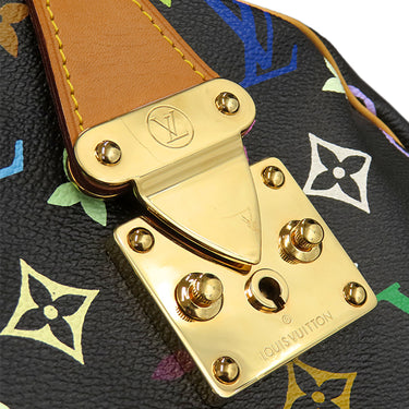 ルイヴィトン LOUIS VUITTON スピーディ30 M92642 ノワール モノグラムマルチカラー ハンドバッグ ゴールド金具 ボストン ブラック