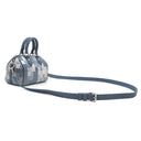 ルイヴィトン LOUIS VUITTON スピーディ バンドリエール 18 M29050 インディゴブルー レザー ダモフラージュキャンバス 2WAYバッグ マットシルバー金具 新品 未使用