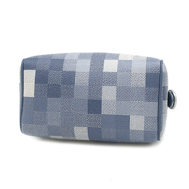 ルイヴィトン LOUIS VUITTON スピーディ バンドリエール 18 M29050 インディゴブルー レザー ダモフラージュキャンバス 2WAYバッグ マットシルバー金具 新品 未使用