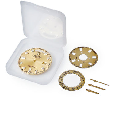 ロレックス ROLEX 純正 デイデイト 118238A用 ダイアル シャンパンゴールド ステンレススチール 純正ダイヤモンド 腕時計パーツ ダイヤインデックス 文字盤 3針 カレンダーディスク シャンパンゴールド