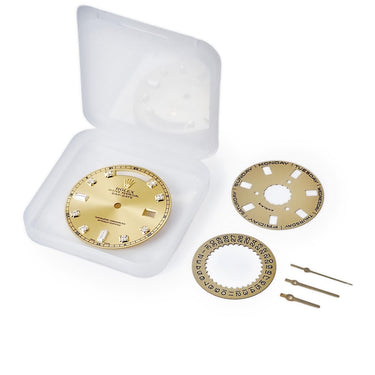 ロレックス ROLEX 純正 デイデイト 118238A用 ダイアル シャンパンゴールド ステンレススチール 純正ダイヤモンド 腕時計パーツ ダイヤインデックス 文字盤 三針 カレンダーディスク シャンパンゴールド