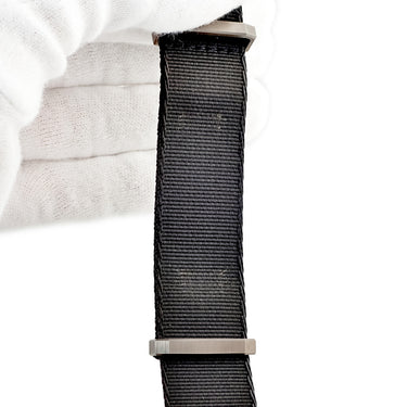 ブランパン BLANCPAIN 純正 フィフティファゾムス用 ナイロンバンド チタン尾錠 グレー ナイロン チタン 腕時計パーツ 替え スペア ベルト 交換 23mm チタニウム グレー