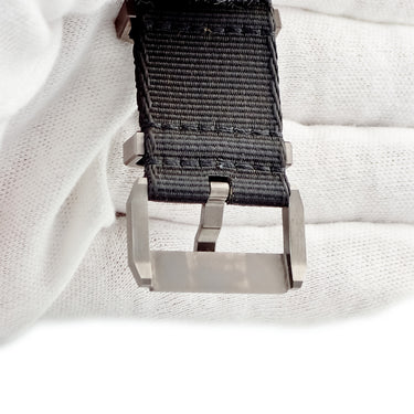 ブランパン BLANCPAIN 純正 フィフティファゾムス用 ナイロンバンド チタン尾錠 グレー ナイロン チタン 腕時計パーツ 替え スペア ベルト 交換 23mm チタニウム グレー