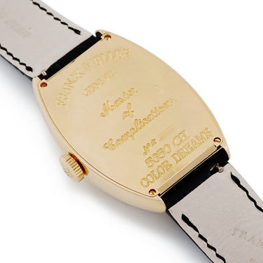 腕時計 フランクミュラー FRANCK MULLER トノウカーベックス カラードリーム クレイジーアワーズ 5850CH COLORDREAMS 自動巻き メンズ K18YG
