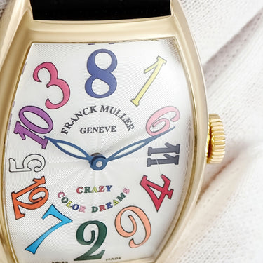 腕時計 フランクミュラー FRANCK MULLER トノウカーベックス カラードリーム クレイジーアワーズ 5850CH COLORDREAMS 自動巻き メンズ K18YG