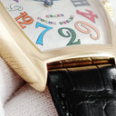 腕時計 フランクミュラー FRANCK MULLER トノウカーベックス カラードリーム クレイジーアワーズ 5850CH COLORDREAMS 自動巻き メンズ K18YG