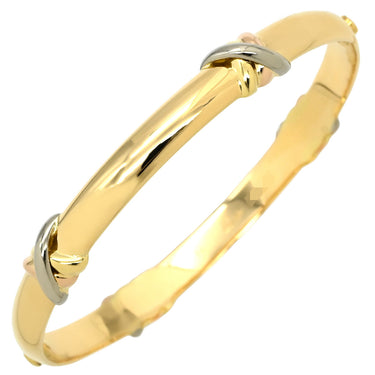 カルティエ Cartier トリニティ バングル イエローゴールド×ピンクゴールド×ホワイトゴールド K18YG #16 ブレスレット Au750 18K 18金 3カラー