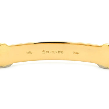 カルティエ Cartier トリニティ バングル イエローゴールド×ピンクゴールド×ホワイトゴールド K18YG #16 ブレスレット Au750 18K 18金 3カラー
