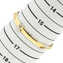 カルティエ Cartier トリニティ バングル イエローゴールド×ピンクゴールド×ホワイトゴールド K18YG #16 ブレスレット Au750 18K 18金 3カラー