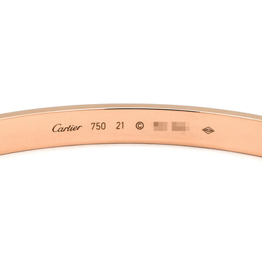 カルティエ Cartier LOVE ラブブレスレット 旧型 ピンクゴールド K18PG #21 ブレスレット クラシックモデル 750 18K PG バングル
