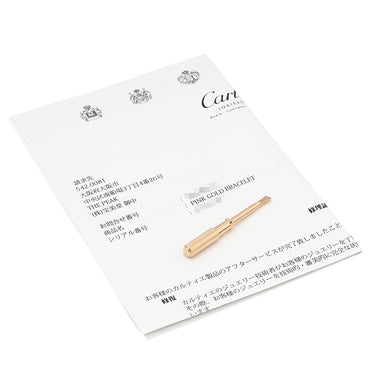 カルティエ Cartier LOVE ラブブレスレット 旧型 ピンクゴールド K18PG #21 ブレスレット クラシックモデル 750 18K PG バングル