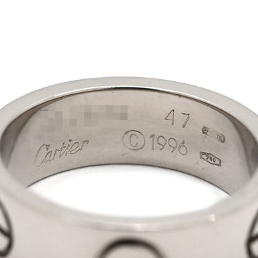 カルティエ Cartier LOVE ラブリング B4084700 ホワイトゴールド K18WG #47(JP7) リング 指輪 750 18K WG クラシックモデル 7号