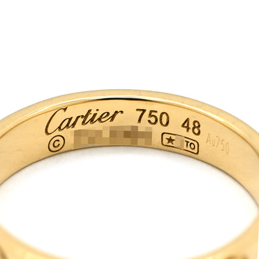 カルティエ Cartier ミニラブリング B4085000 イエローゴールド K18YG #48(JP8) リング 指輪 スモールモデル LOVE Ring 18K 750YG 8号
