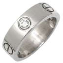 カルティエ Cartier ラブリング ハーフダイヤ B4032400 ホワイトゴールド K18WG ダイヤモンド #51(JP11) リング 指輪 クラシックモデル LOVE Ring 750 18K 3粒 3石 11号