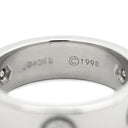 カルティエ Cartier ラブリング ハーフダイヤ B4032400 ホワイトゴールド K18WG ダイヤモンド #51(JP11) リング 指輪 クラシックモデル LOVE Ring 750 18K 3粒 3石 11号