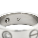 カルティエ Cartier ラブリング ハーフダイヤ B4032400 ホワイトゴールド K18WG ダイヤモンド #51(JP11) リング 指輪 クラシックモデル LOVE Ring 750 18K 3粒 3石 11号