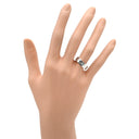 カルティエ Cartier ラブリング ハーフダイヤ B4032400 ホワイトゴールド K18WG ダイヤモンド #51(JP11) リング 指輪 クラシックモデル LOVE Ring 750 18K 3粒 3石 11号