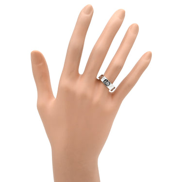 カルティエ Cartier ラブリング ハーフダイヤ B4032400 ホワイトゴールド K18WG ダイヤモンド #51(JP11) リング 指輪 クラシックモデル LOVE Ring 750 18K 3粒 3石 11号