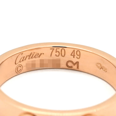 カルティエ Cartier ミニラブリング B4085200 ピンクゴールド K18PG #49(JP9) リング 指輪 スモールモデル LOVE Ring 18K 750PG 9号