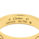 カルティエ Cartier ラブリング B4085000 イエローゴールド K18YG #47 リング 指輪 SM スモールモデル LOVE Ring Au750 18K 7号