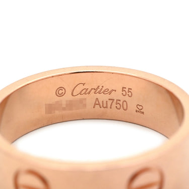 カルティエ Cartier ラブリング クラシックモデル B4084800 ローズゴールド K18PG #55 リング 指輪 LOVE Ring Au750 18K ローズゴールド 15号