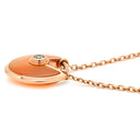 カルティエ Cartier アミュレット ドゥ カルティエ XS オレンジ×ピンクゴールド K18PG ダイヤモンド カーネリアン ネックレス PG Au750 18K ダイヤ カーネリアン タリスマン