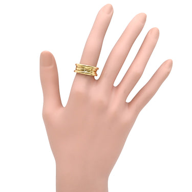 ブルガリ BVLGARI ビーゼロワン B-zero1 3バンド イエローゴールド K18YG #52(JP12) リング 指輪 Au750 18K 18金 11.5号