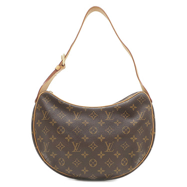 ルイヴィトン LOUIS VUITTON クロワッサン MM M51512 モノグラム モノグラムキャンバス ショルダーバッグ ゴールド金具 茶 肩掛け ワンショルダー