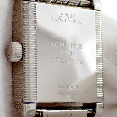 腕時計 ロンジン LONGINES ドルチェヴィータ ミニ L5.200.0.75.6 クオーツ レディース 純正ダイヤ ローマン バー スモールセコンド