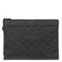 ルイヴィトン LOUIS VUITTON ポシェット トゥ ゴー M81570 ブラック レザー モノグラムシャドウレザー クラッチバッグ マットブラック金具 セカンドバッグ