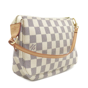 ルイヴィトン LOUIS VUITTON ポシェット アクセソワール N51986 ダミエアズール ダミエアズールキャンバス アクセサリーポーチ ゴールド金具 ハンドバッグ