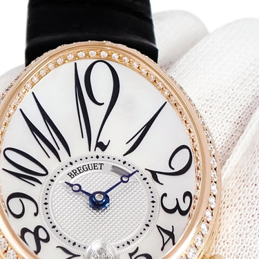 腕時計 ブレゲ BREGUET クイーン オブ ネイプルズ 8918BR/58/864 D00D 自動巻き レディース K18RG無垢 純正ダイヤ シェル 卵型 青針