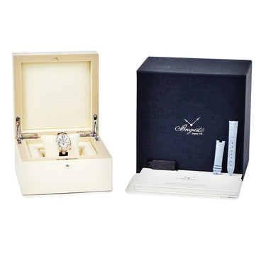 腕時計 ブレゲ BREGUET クイーン オブ ネイプルズ 8918BR/58/864 D00D 自動巻き レディース K18RG無垢 純正ダイヤ シェル 卵型 青針
