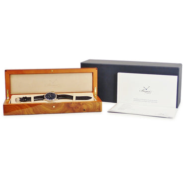 腕時計 ブレゲ BREGUET クラシック 5177BB/2Y/9V6 自動巻き メンズ K18WG無垢 コインエッジ ネイビー ブルー グラン・フー・エナメル