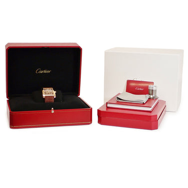 腕時計 カルティエ Cartier タンク MC W5310040 手巻き メンズ K18PG無垢 ピンクゴールド スケルトン ローマン バー スクエア