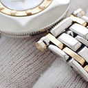 腕時計 ジャガールクルト JAEGER LECOULTRE ランデヴー 421.5.09 クオーツ レディース 純正ダイヤ ブルー シェル 回転ベゼル ランデブー