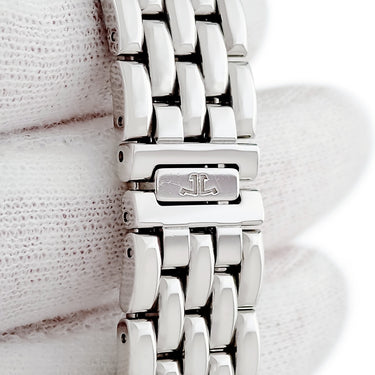 腕時計 ジャガールクルト JAEGER LECOULTRE ランデヴー ナイト&デイ Q3468121 346.8.56.S 自動巻き レディース 純正ダイヤ ギョーシェ 青針