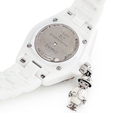 腕時計 シャネル CHANEL J12 マドモアゼル アクテ II 33mm H6478 クオーツ レディース K18WG×セラミック 純正ダイヤ 白 限定