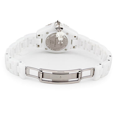 腕時計 シャネル CHANEL J12 マドモアゼル アクテ II 33mm H6478 クオーツ レディース K18WG×セラミック 純正ダイヤ 白 限定