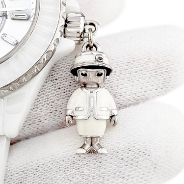 腕時計 シャネル CHANEL J12 マドモアゼル アクテ II 33mm H6478 クオーツ レディース K18WG×セラミック 純正ダイヤ 白 限定