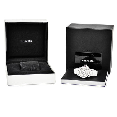 腕時計 シャネル CHANEL J12 マドモアゼル アクテ II 33mm H6478 クオーツ レディース K18WG×セラミック 純正ダイヤ 白 限定