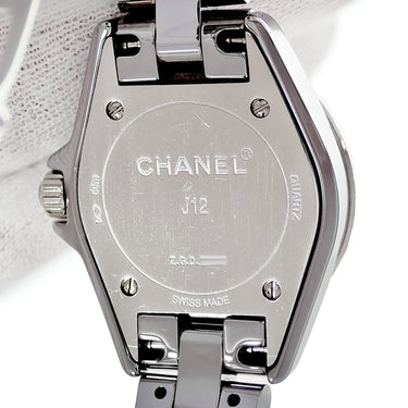 腕時計 シャネル CHANEL J12 クロマティック H3402 クオーツ レディース 純正ダイヤ チタンセラミック シルバー サンレイ