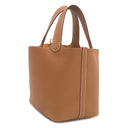 エルメス HERMES ピコタンロック 18 PM ゴールド トリヨンクレマンス ハンドバッグ ゴールド金具 新品 未使用 茶 2026年製
