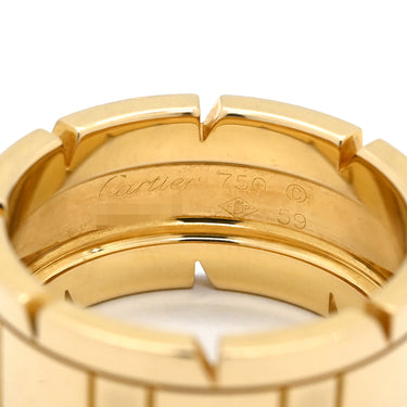 カルティエ Cartier タンクフランセーズ LM イエローゴールド K18YG #59(JP19) リング 指輪 18K 750 YG 18.5号